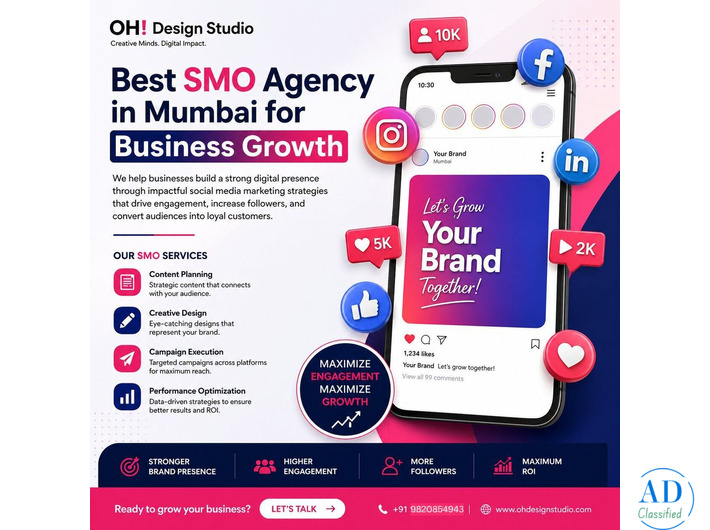 Creative SMO Agency in Mumbai | OH! Design Studio