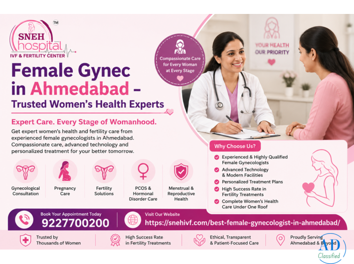 Female Gynec in Ahmedabad – Trusted Women’s Health Experts