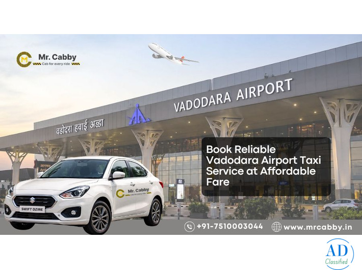 Book Vadodara Airport Taxi Service @ Rs. 12/Km