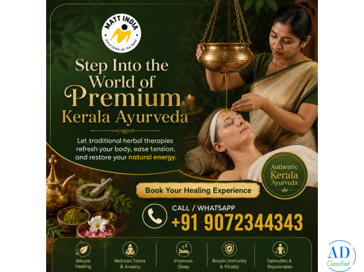 Ayurveda Treatment and Tourism Package to Kerala from Belgium