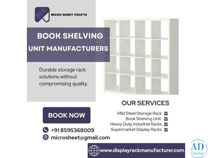 Book Shelving Unit Manufacturers in India
