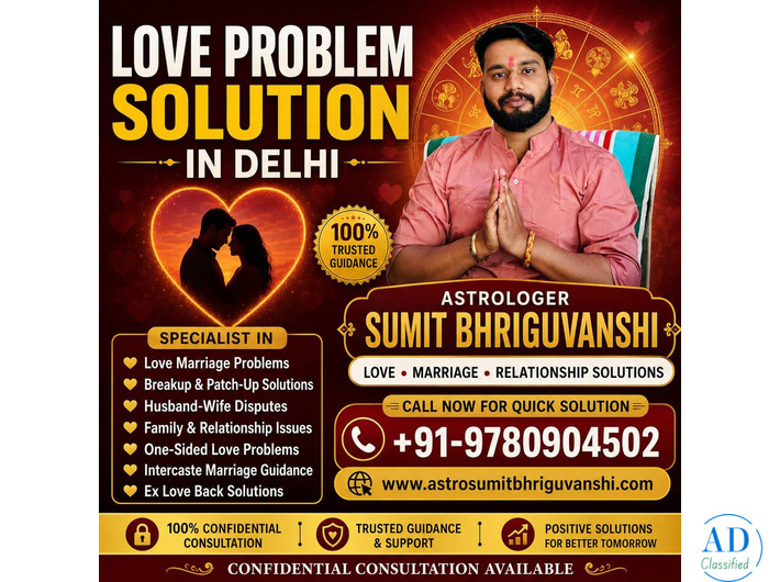 Love Relationship Problem Solution in Delhi | Call for Help Now