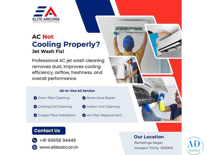 Best AC Jet Wash Service | Expert AC Mechanic in Trichy
