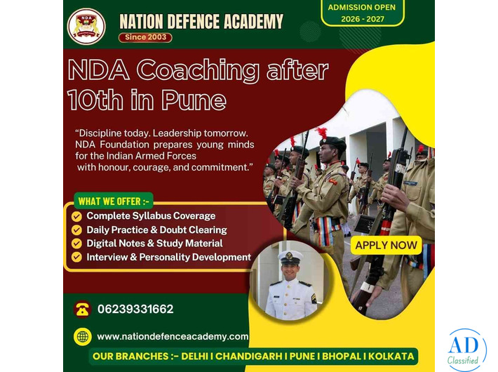Join NDA Coaching after 10th in Pune – Enroll Now!
