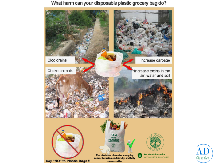 Biodegradable Products — Carry Bags, Garbage Bags & PLA Straws | CPCB Certified | Revolve Green