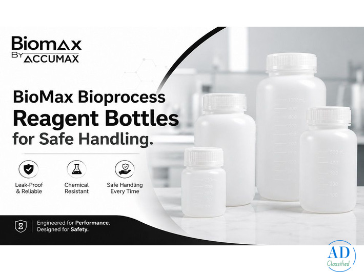BioMax Bioprocess Reagent Bottles for Safe Handling