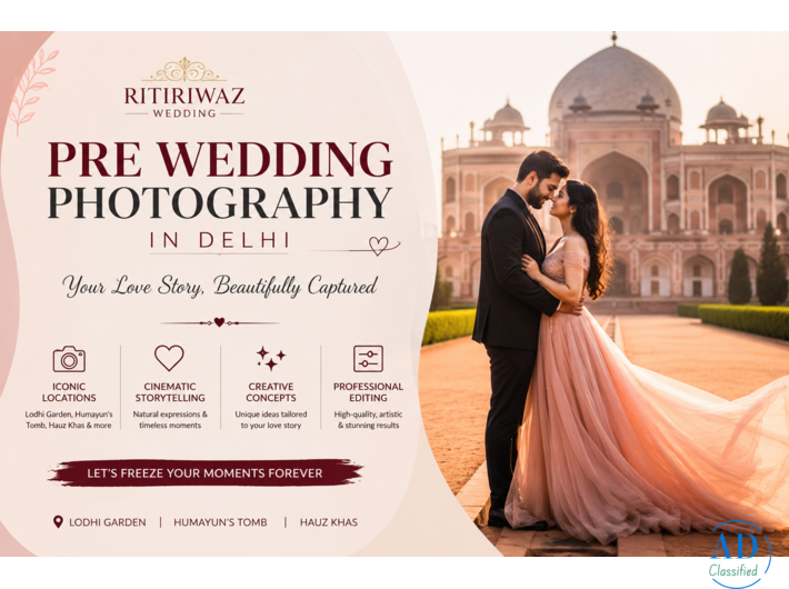 Pre Wedding Photography in Delhi – Capture Your Love Story with Ritiriwaz Wedding