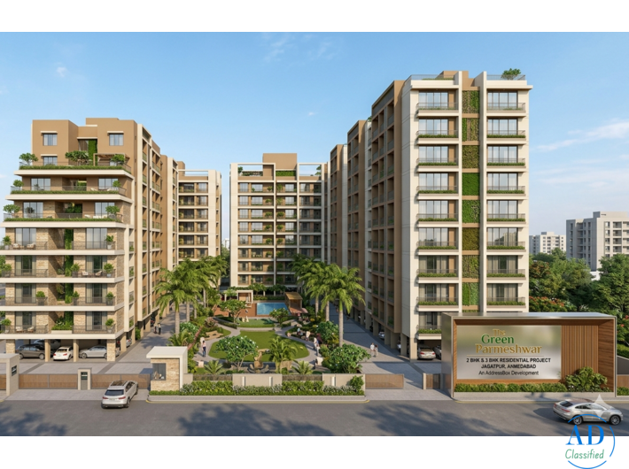 The Green Parmeshwar - 2 BHK, 3 BHK Residential Project at Jagatpur, Ahmedabad | AddressBox