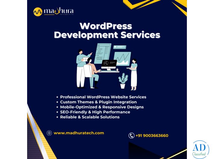 Modern WordPress Development Services Coimbatore Madhura Technologies