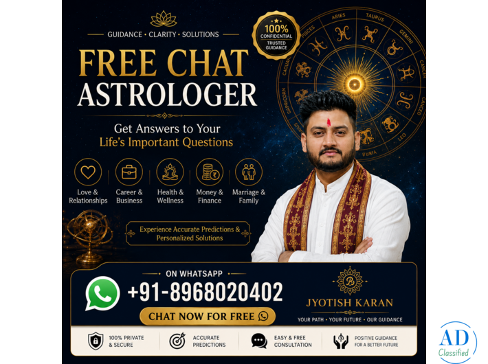 Free Chat Astrologer on WhatsApp – Get Instant Answers to Life's Biggest Questions
