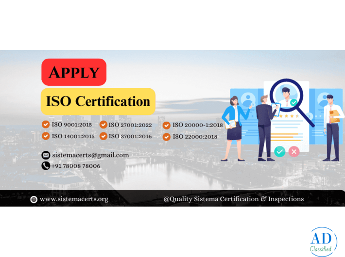 ISO Certification Services in India