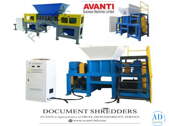 Avanti- ltd Waste Shredders Manufacturers in India