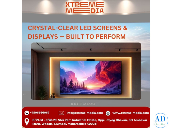 Crystal-Clear LED Screens & Displays — Built to Perform