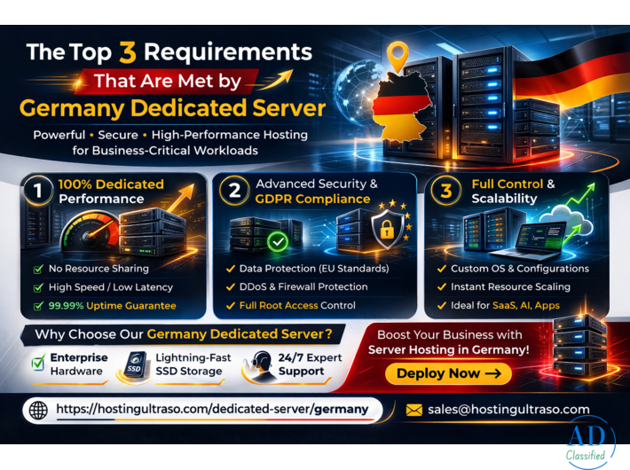 The Top 3 Requirements That Are Met by Germany Dedicated Server Infrastructure