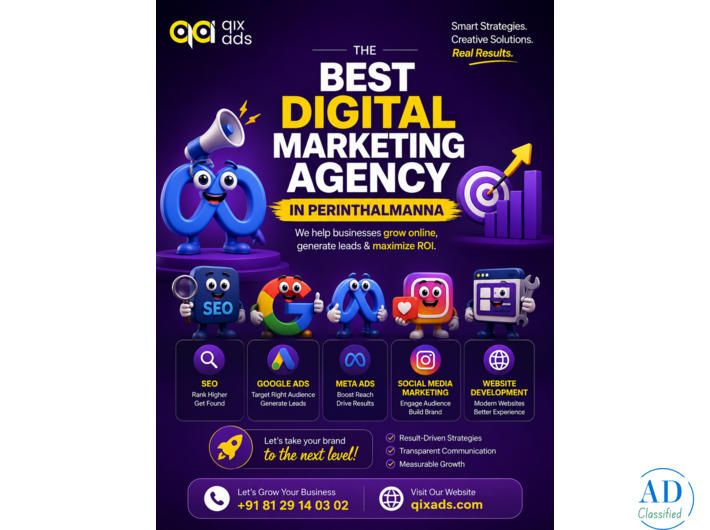Best Digital Marketing Agency in Perinthalmanna | QIX Ads
