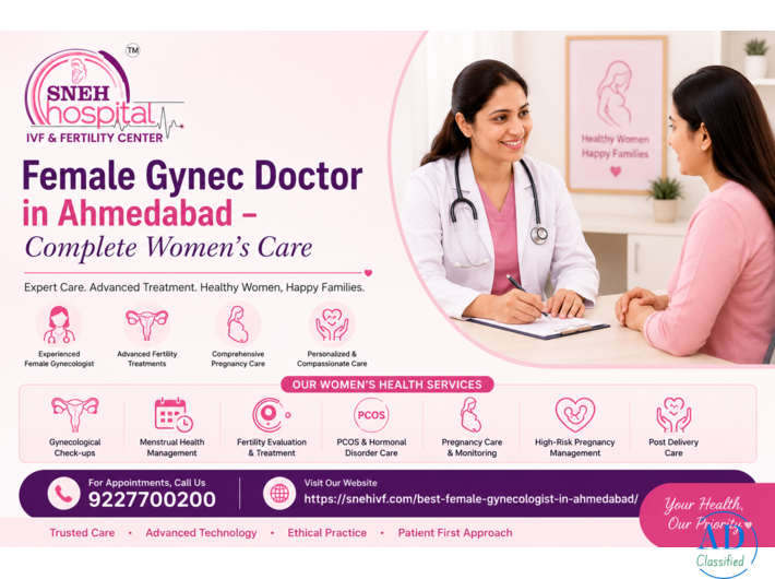 Female Gynec Doctor in Ahmedabad – Complete Women’s Care