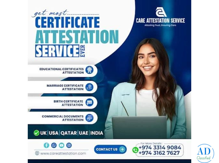 Professional Certificate Attestation & Translation Services in Doha