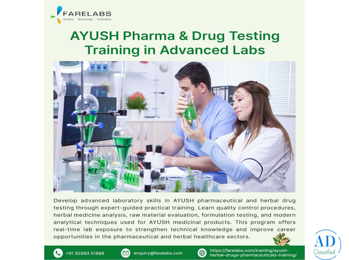 Advance Your Career with AYUSH Pharma & Drug Testing Training