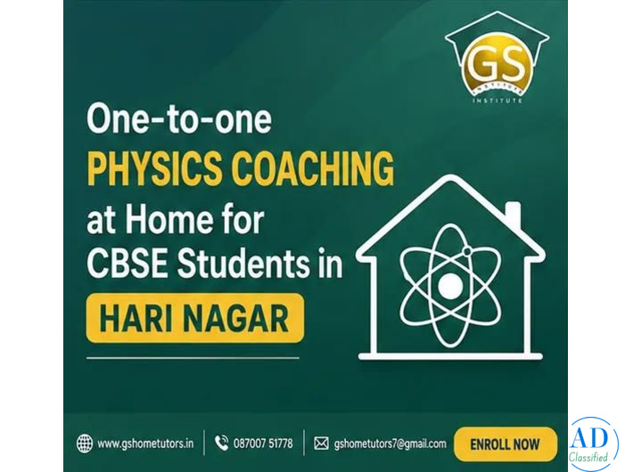 Find Expert Physics Private Tuition in Hari Nagar