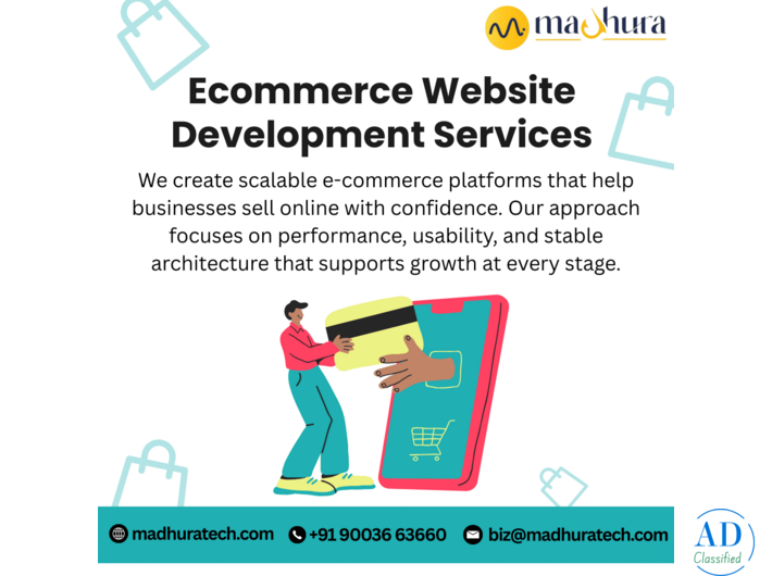 Easy Maintenance Ecommerce Website Development Services by Madhura Technologies
