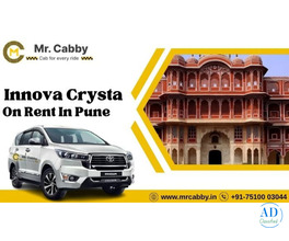 Hire Affordable Innova Crysta On Rent in Pune with Mr. Cabby