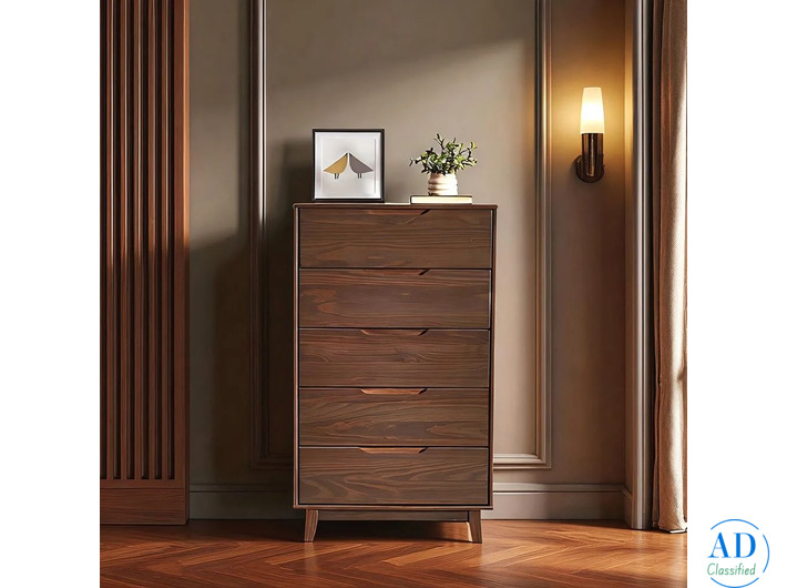 Mid-Century Dark Finish Dresser