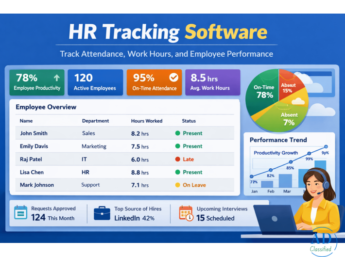 HR Tracking Tool for Employee Monitoring and Productivity