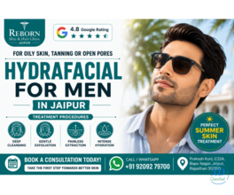 Hydrafacial for Men in Jaipur - Refresh Tired & Dull Skin