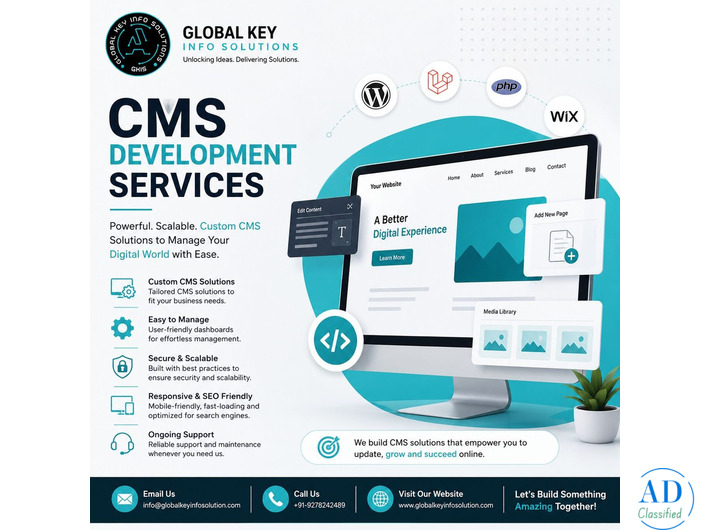 Affordable CMS Development Services, Take Full Control of Your Website Content