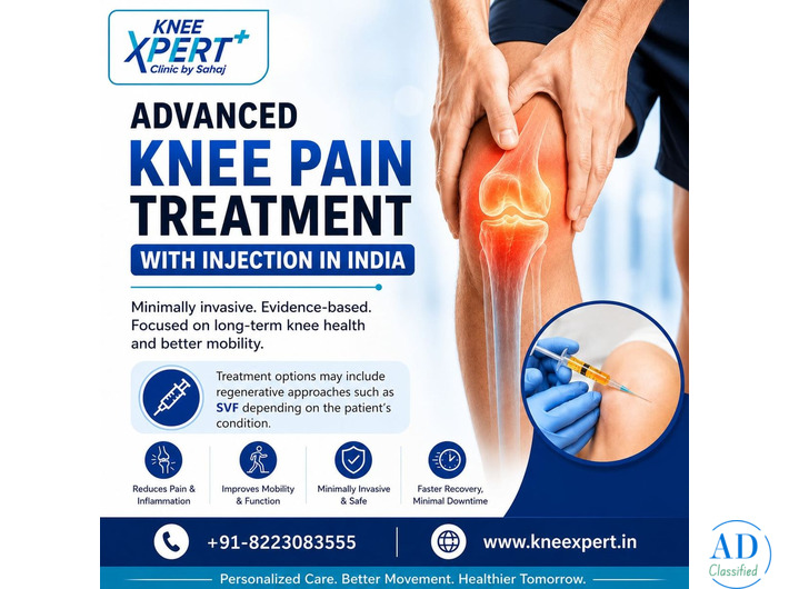 Advanced Knee Pain Treatment with Injection in India – KneeXpert
