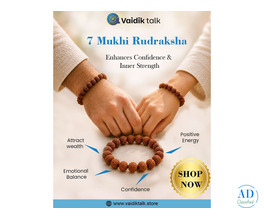 Premium 7 Mukhi Rudraksha Bracelet for Prosperity
