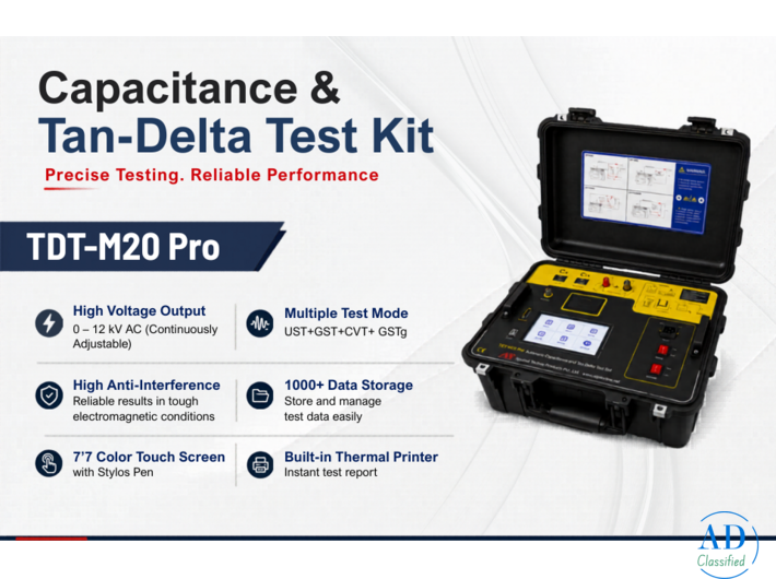 Tan Delta Test Set for Accurate Transformer & Cable Insulation Diagnostics