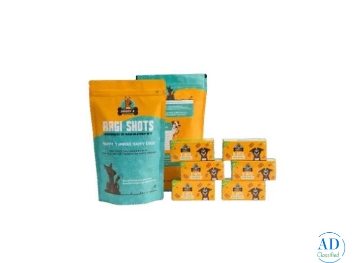 Doggy Ji Vegan Combo – V-Bite Biscuits & Ragi Shots for Dogs