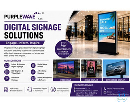 Digital Signage Solution in Dubai UAE Purplewave FZE