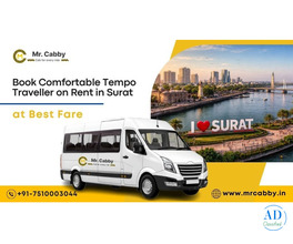 Book Tempo Traveller on Rent in Surat @ Rs. 25/Km with Mr. Cabby