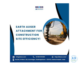 Improve Site Efficiency with Durable Earth Auger Attachments