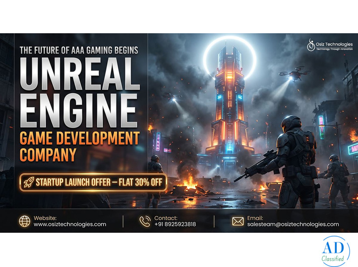 Step into AAA Game Development with Unreal Engine Experts - Flat 30% Startup Deal