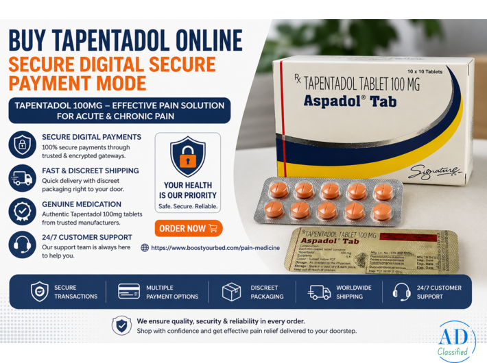 Tapentadol (Aspadol) Pill - Rapid Post-Surgery Pain Relief - Best Offer Live Today