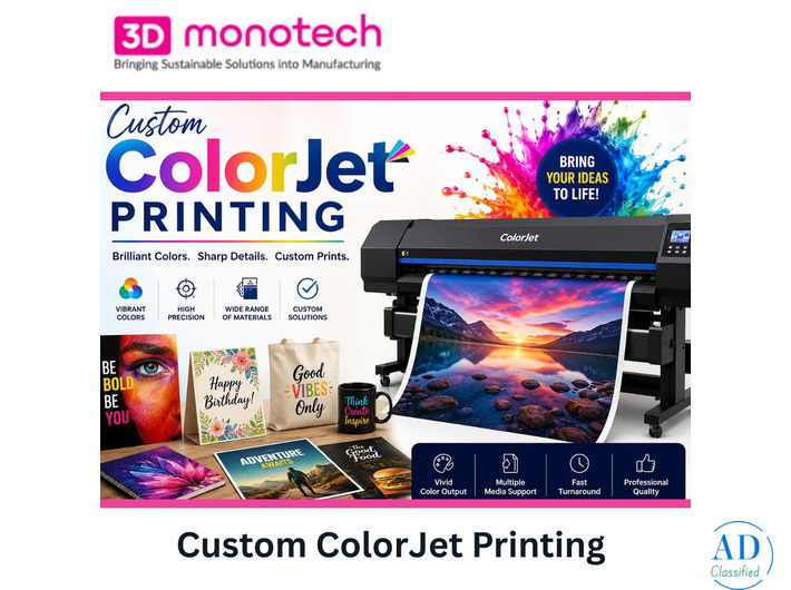 Advanced Custom ColorJet Printing Solutions | 3D Monotech