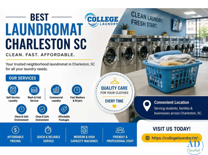 Best Laundromat Charleston SC for Students, Families & Businesses