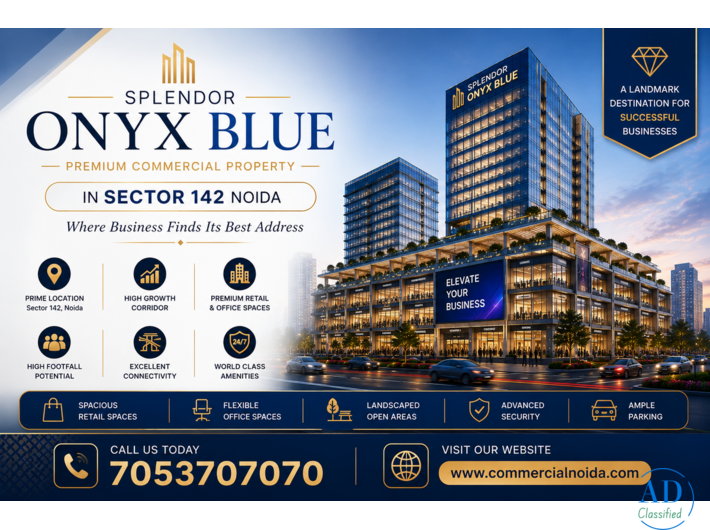 High-Return Non-Lockable Office Spaces at Splendor Onyx Blue, Sector 142, Noida