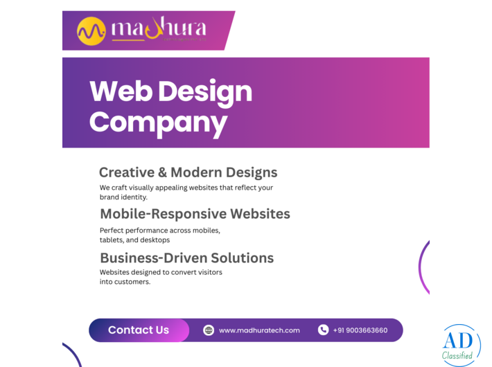 High-Performance website design company – Madhura Technologies, Coimbatore