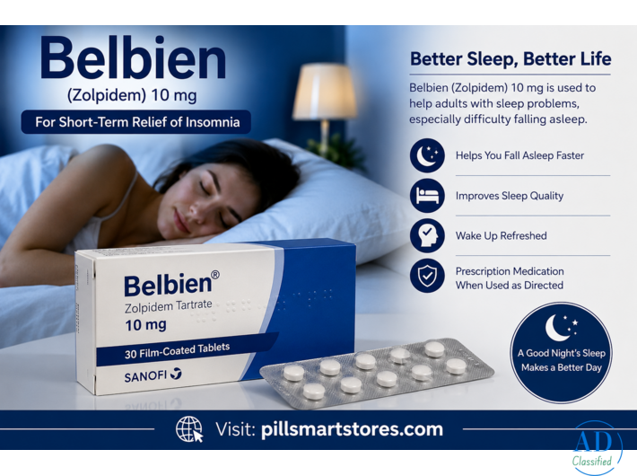 Buy Belbien Online – Zolpidem 10mg for Insomnia Treatment