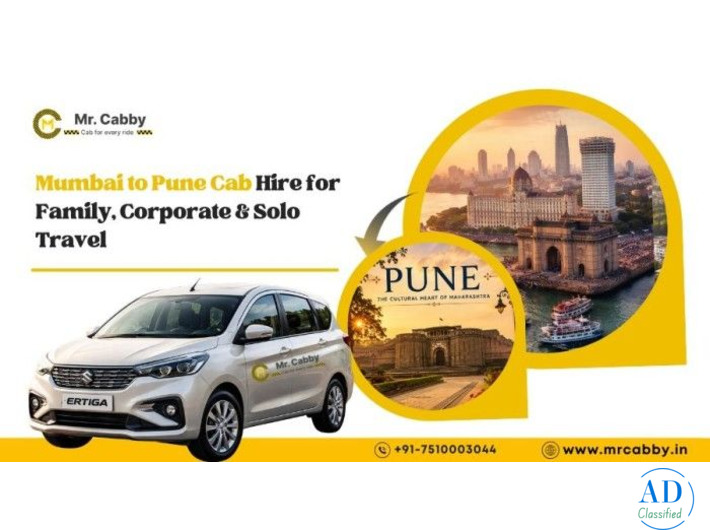 Mumbai to Pune Cab Hire for Family, Corporate and Solo Travel