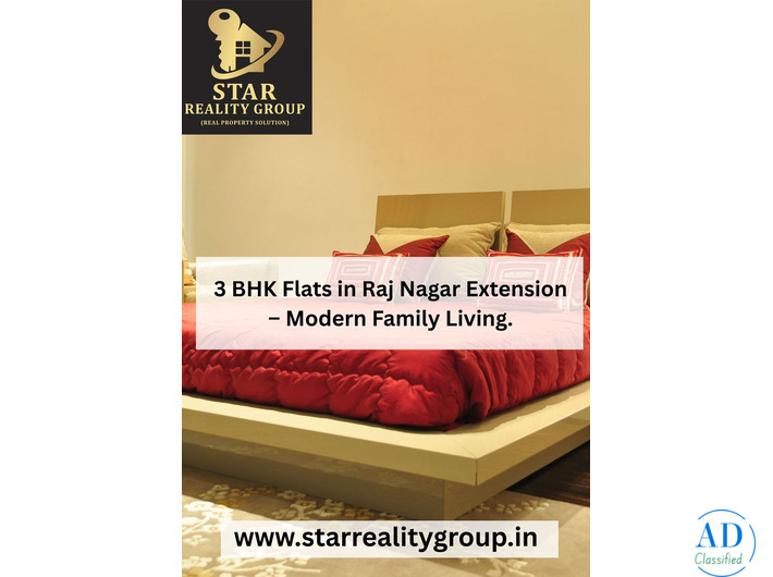 Luxury Flat for Sale in Raj Nagar Extension – Premium Lifestyle.