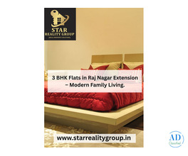 Luxury Flat for Sale in Raj Nagar Extension – Premium Lifestyle.