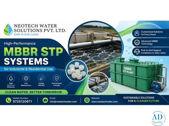 High-Performance MBBR STP Systems for Industrial & Residential Use