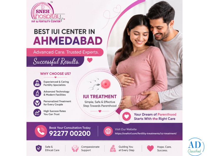 Best IUI Center in Ahmedabad – Trusted Clinics for Treatment