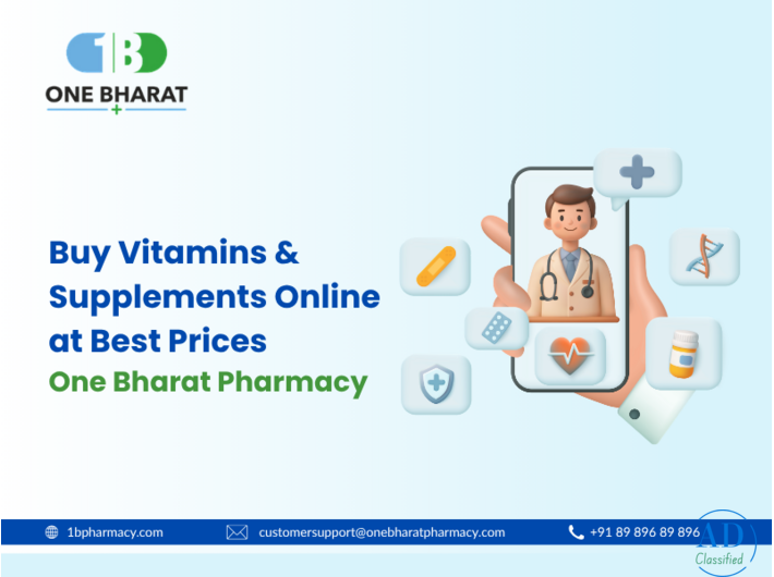 Buy Vitamins & Supplements Online at Best Prices | One Bharat Pharmacy