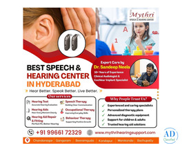 Best Speech and Hearing Center in Bachupally, Hyderabad- Mythri Speech and Hearing Center